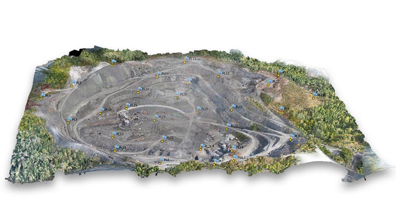 3D model of a mapping UAV project