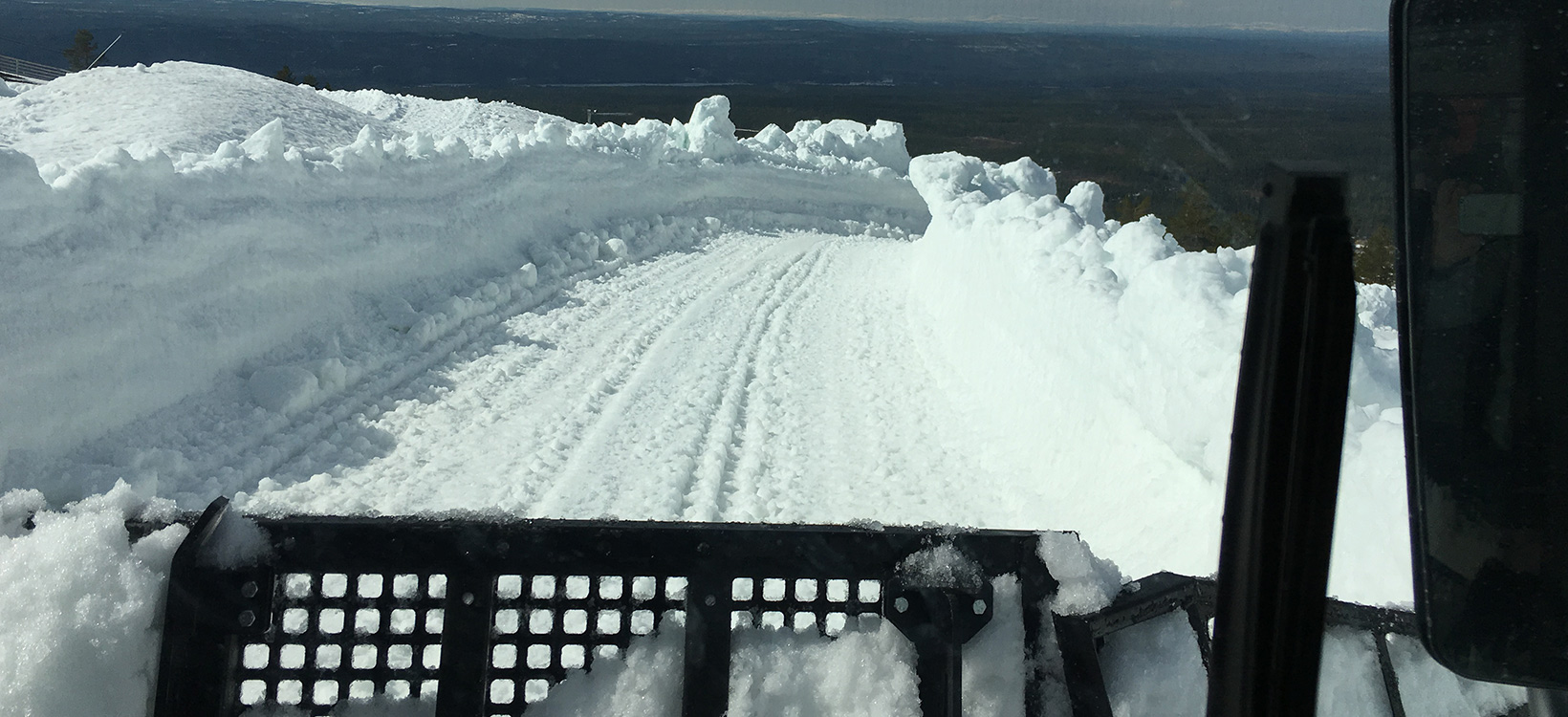 Building the ski cross course