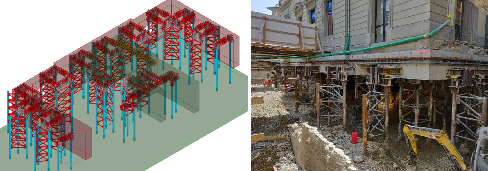 Głębsze wykopy z użyciem monitoringu - Terradata i Leica Geosystems AG - studium przypadku - model BIM