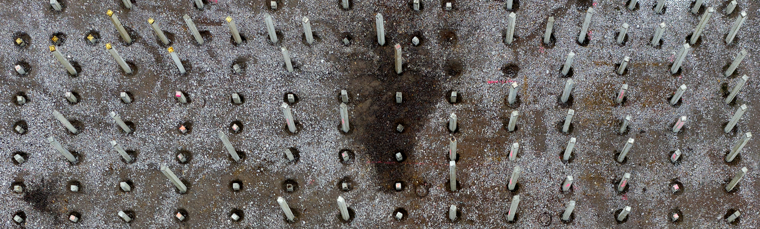 Piling work being monitored at Kristianstad central sewage treatment plant