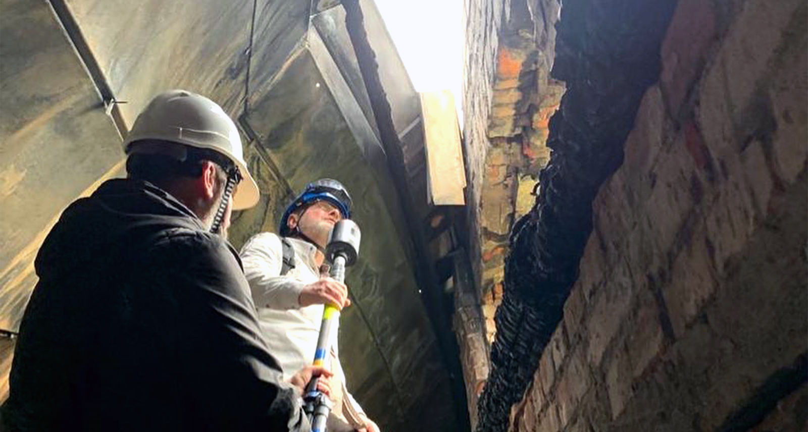 3D Laser Scanning Expert Emmanuel Durand scans a war-damaged heritage building in Ukraine with the BLK360 G1