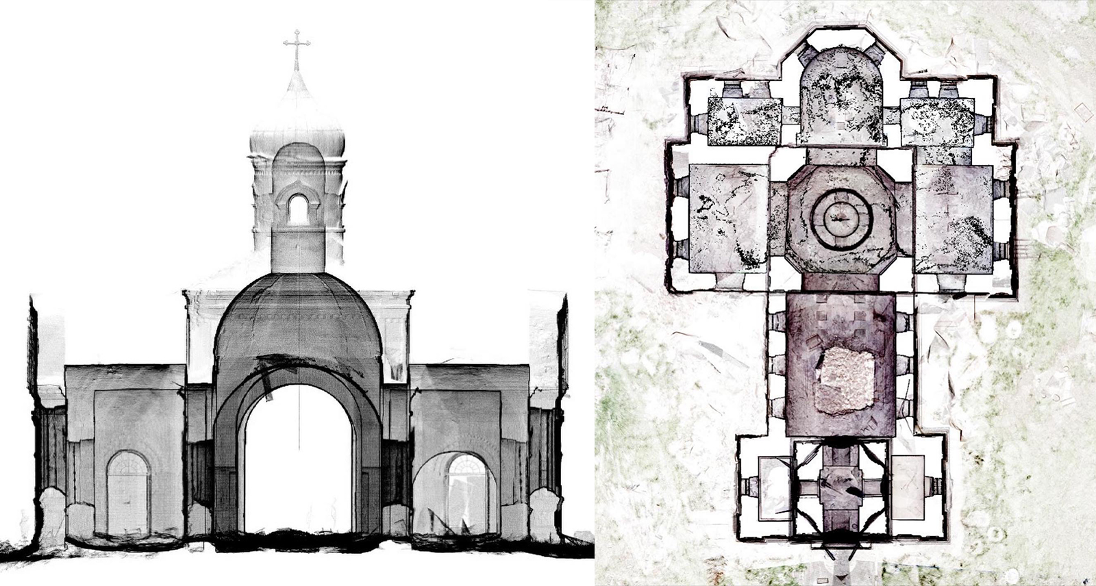 3D Laser Scanning render of a church in Ukraine. Captured with the BLK360 G1