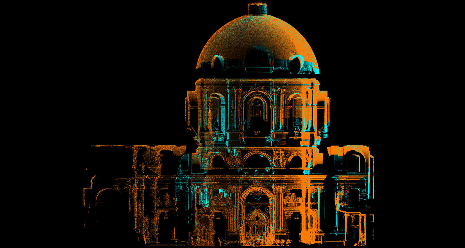 3D digital twin of the Dominican cathedral in Ukraine on Leica Cyclone REGISTER 360