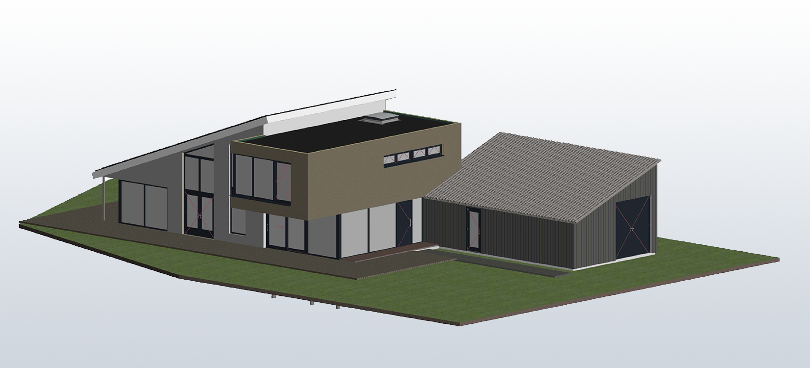 Case Study Bouwbedrijf Bart Smit Giethoorn - 3D model gekleurd