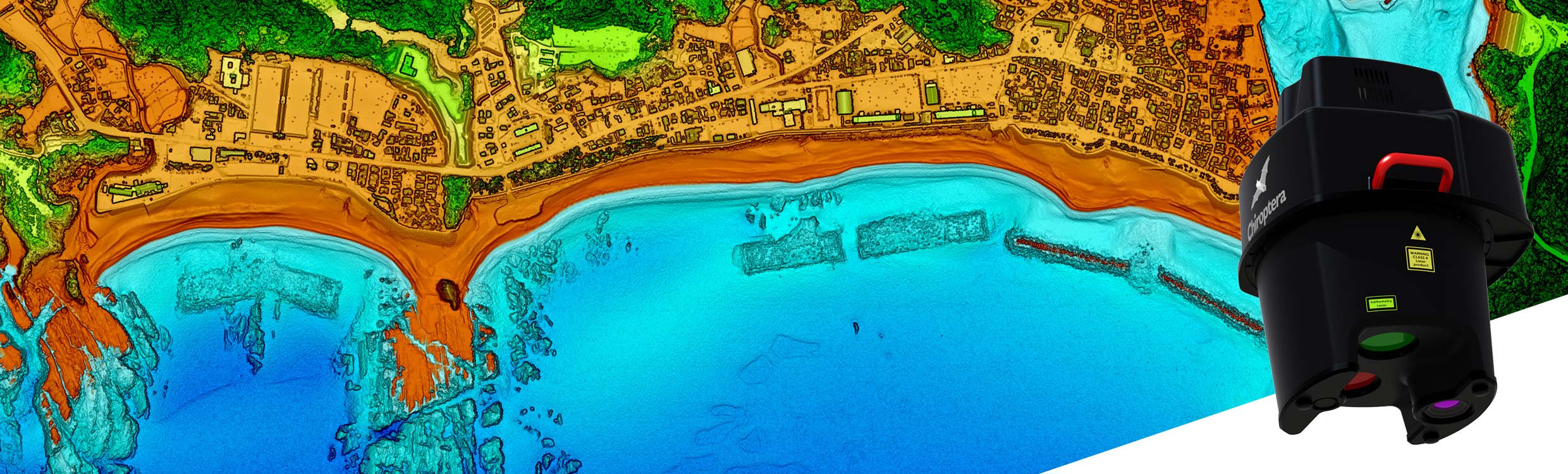 Leica Chiroptera II bathymetric & topographic LiDAR sensor