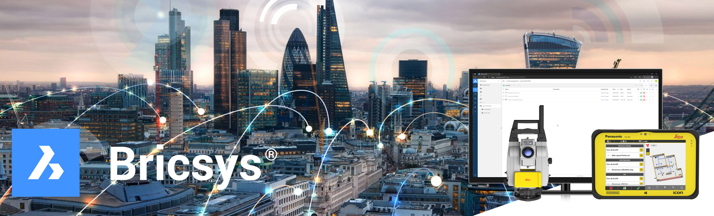 Bricsys 24/7 and Leica iCON build