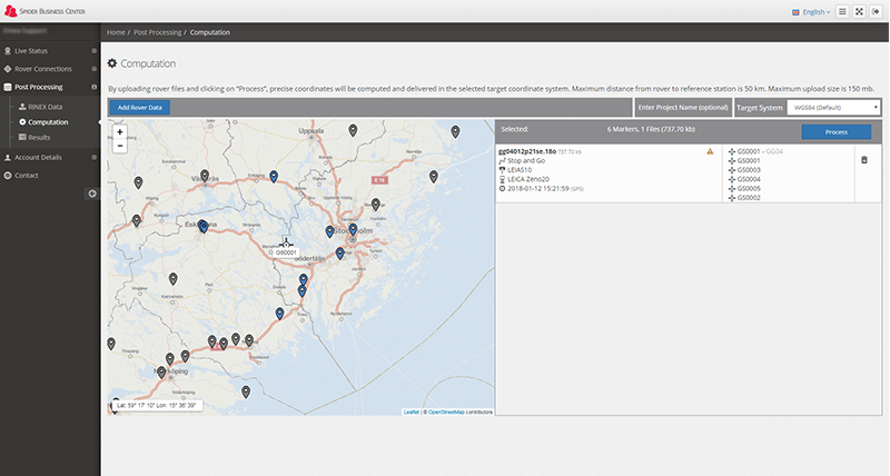 Leica Spider Business Center - Coordinate Computation