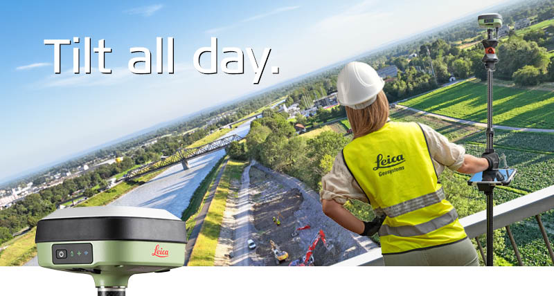 Antena GNSS Inteligente Leica GS05 - Tilt all day.