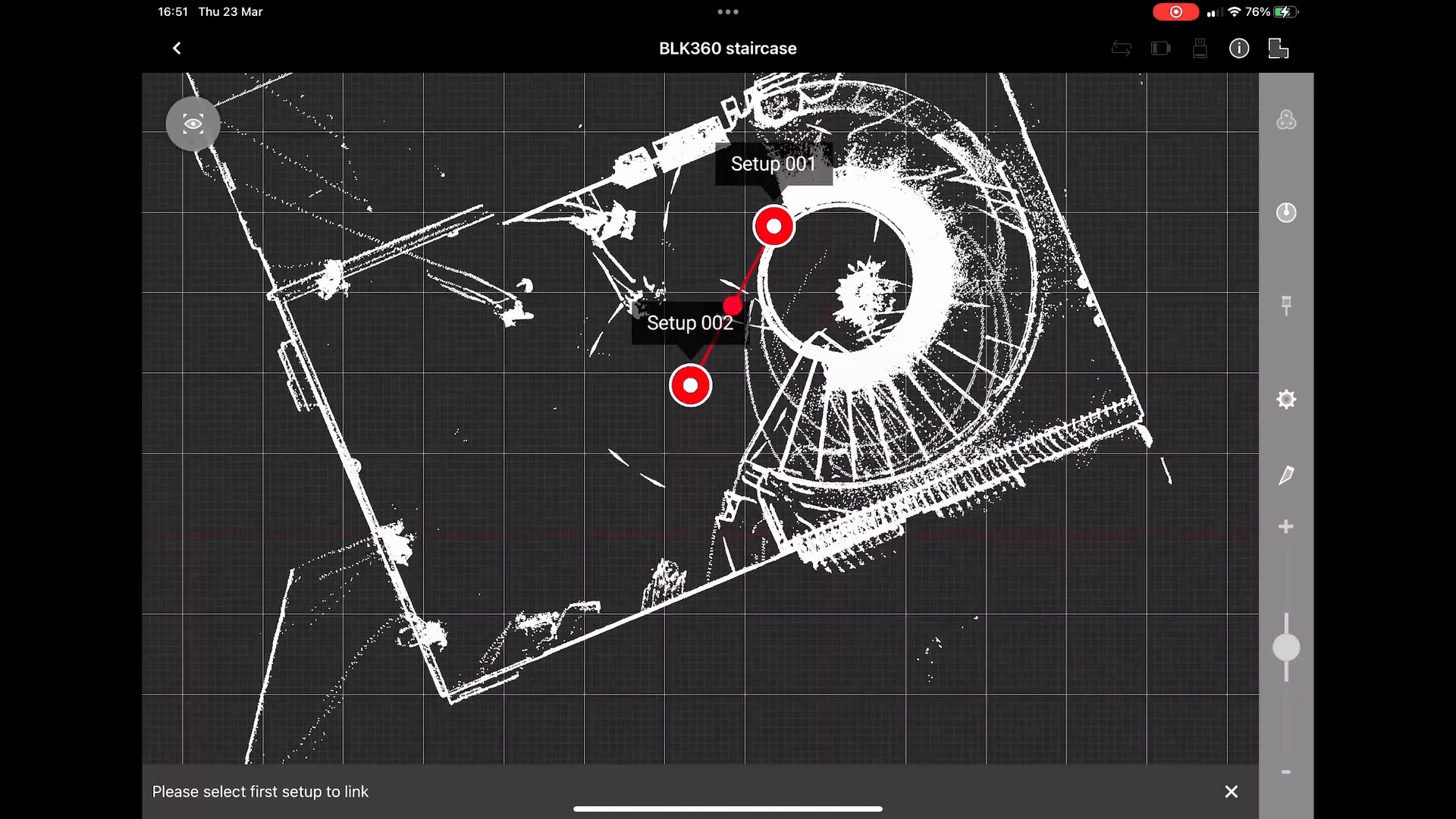 Linking View Slicer in Leica Cyclone FIELD 360
