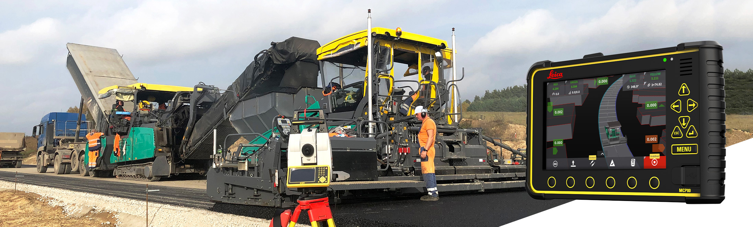 Leica PaveSmart 3D paving system