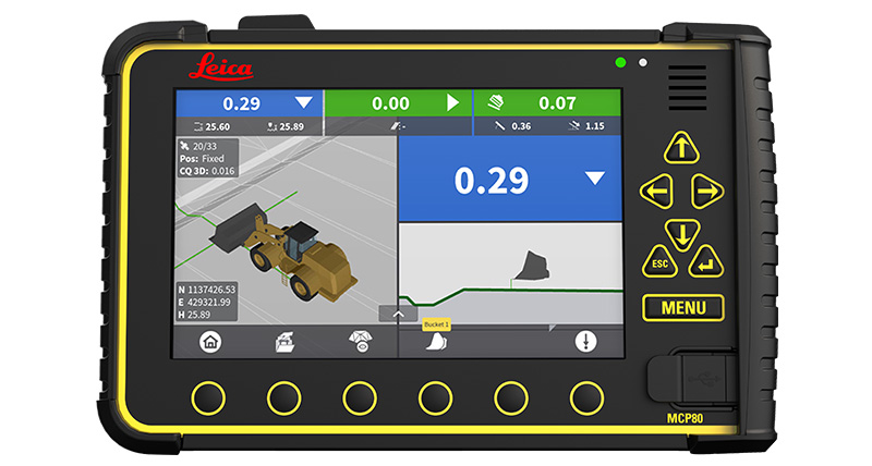 Leica iCON grade iGW3 wheel loader system