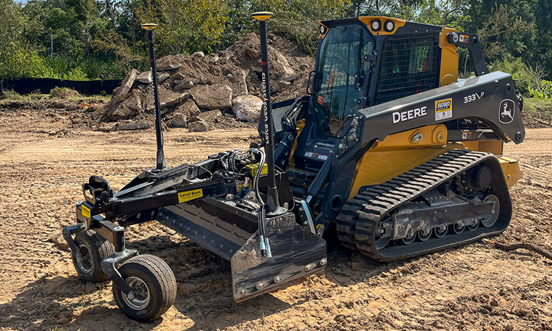 Leica grade attachments support dual GNSS 3D system