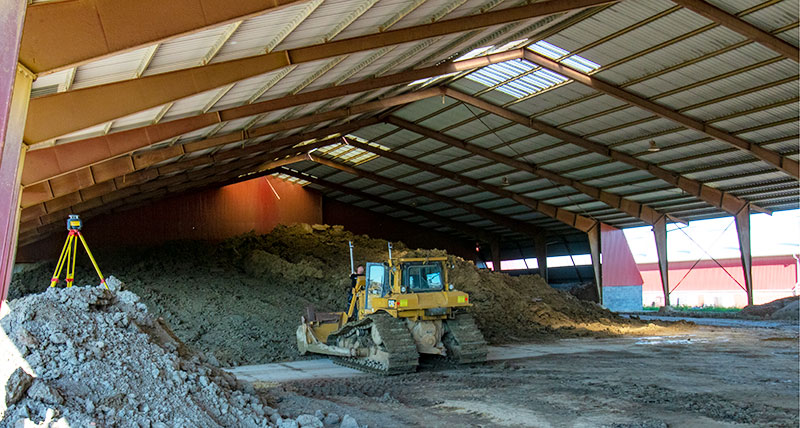 Strøjer Tegl using 2D machine control for Dozer solutions