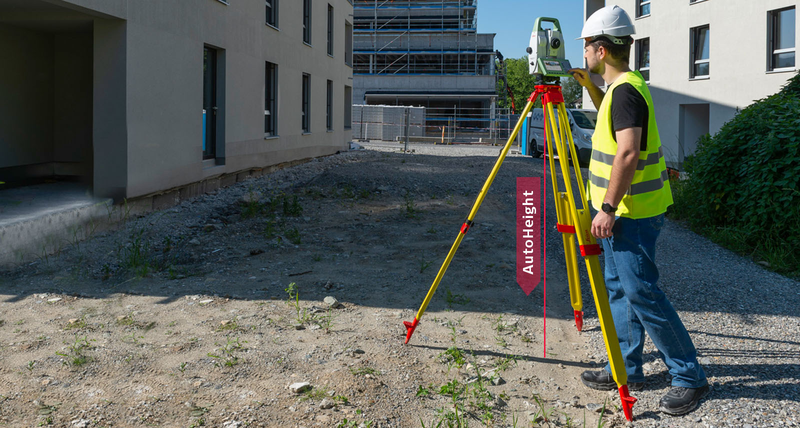 Leica TS16 robot-totalstation med AutoHeight-funktionen