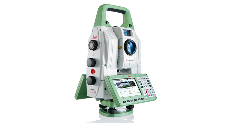 Leica MS60 MultiStation on white background