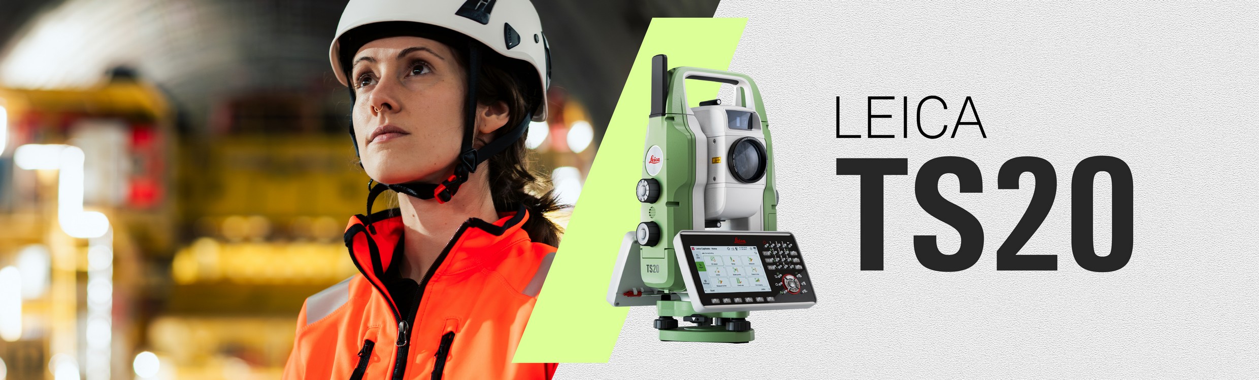 Leica TS20 robotic total station for cadastral surveying