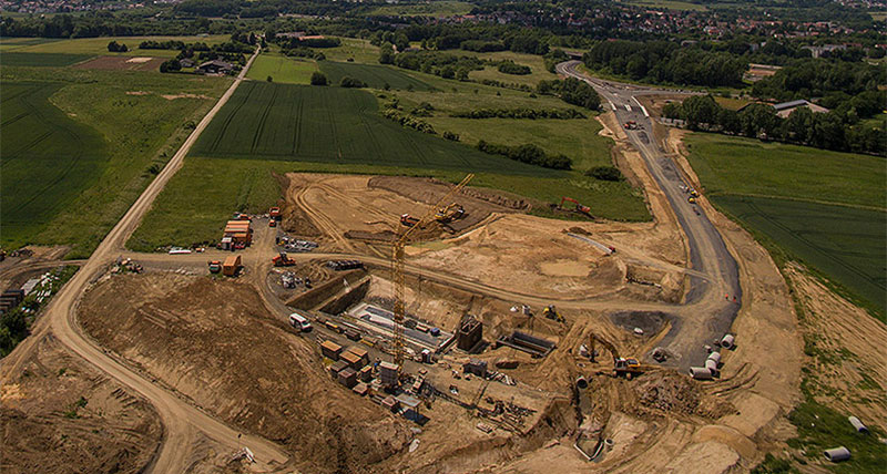 Long-term monitoring of a construction site