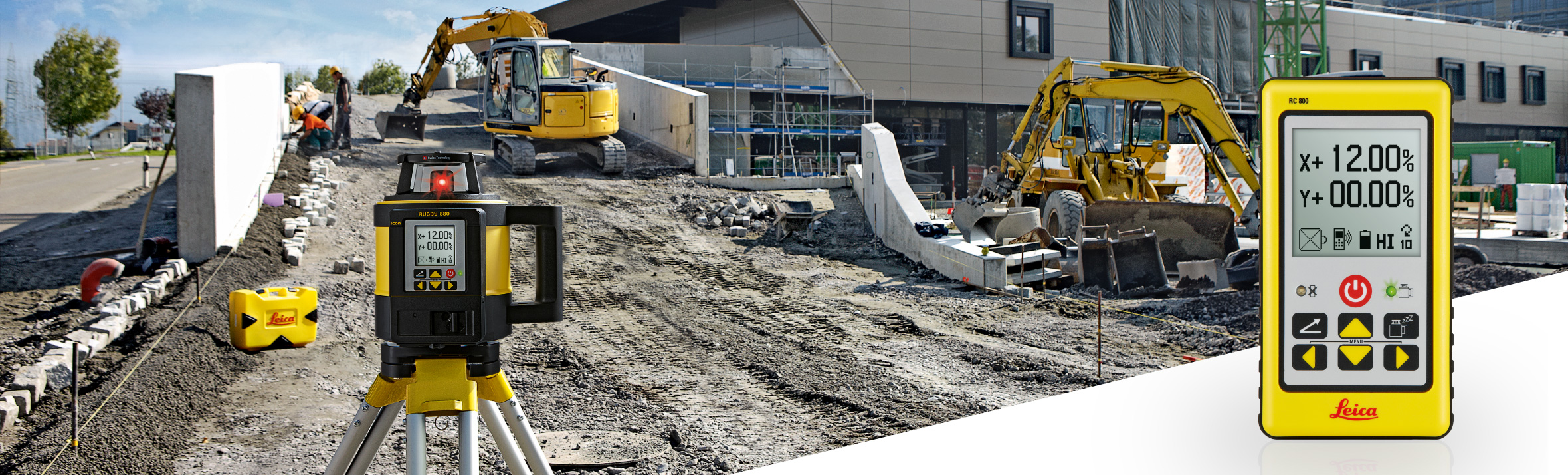 Controles remotos para la construcción
