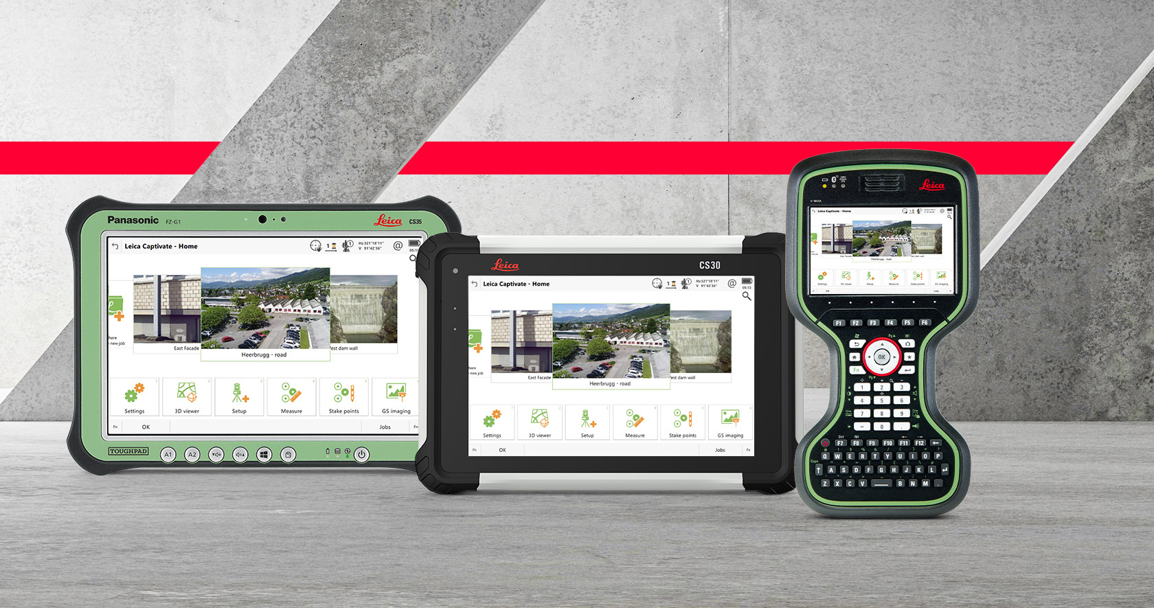 CS20 et CS35 Leica Captivate : carnet de terrain et tablette