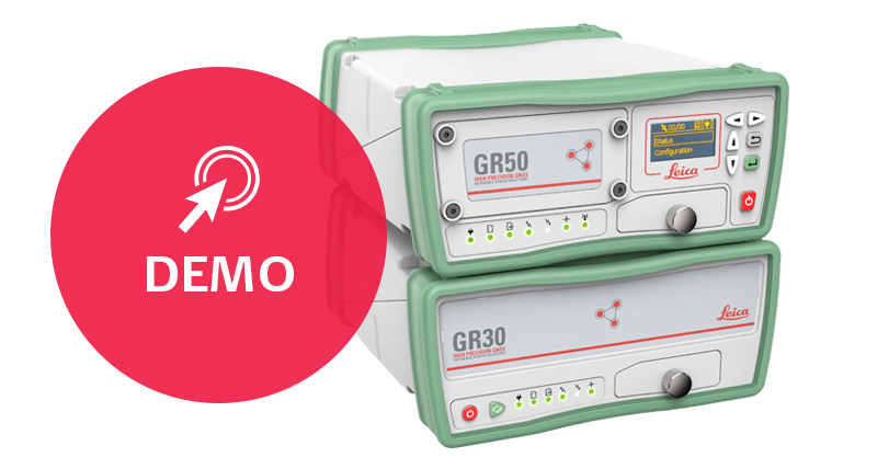 Leica GR50 GNSS Reference Server web demo