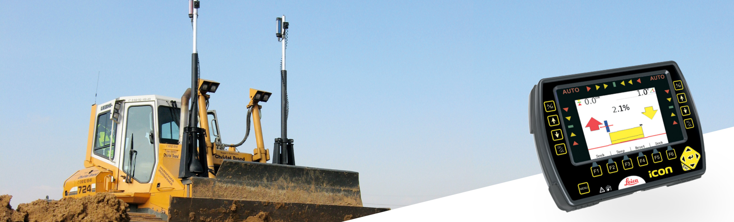 Systèmes de guidage d’engins Leica Geosystems pour bulldozers - Leica iCON iGD2