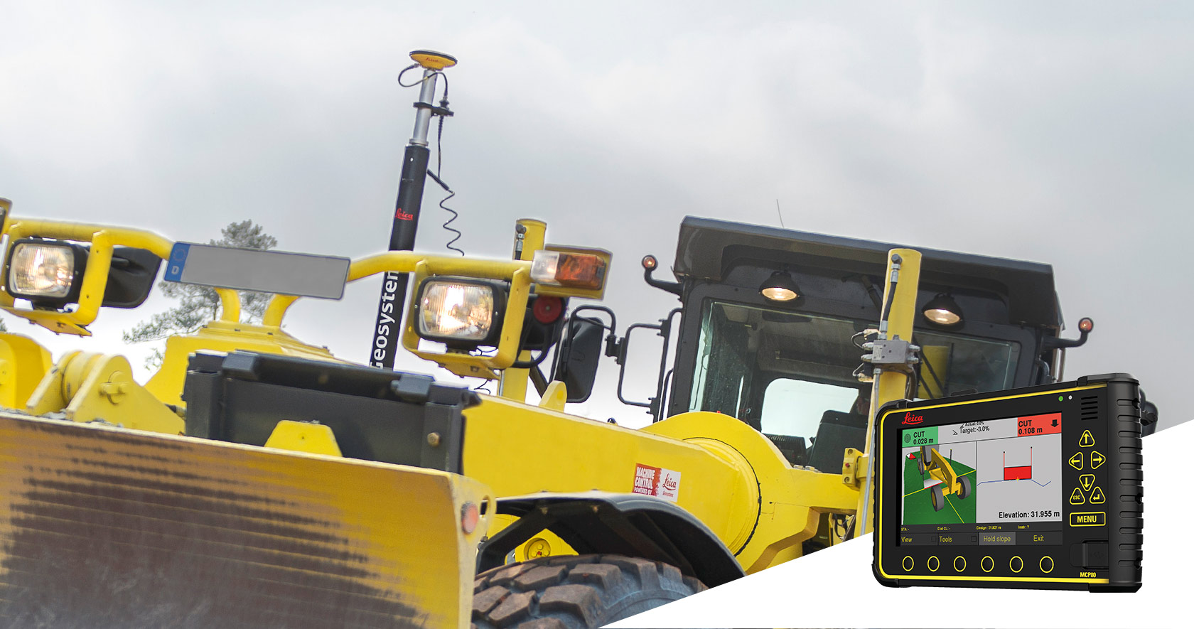 그레이더용 라이카지오시스템즈 중장비제어시스템 -라이카 iCON iGG4