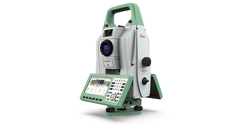 Leica Nova MS60 MultiStation, Leica TS16 gerobotiseerd total station en Leica FlexLine handmatig total station.