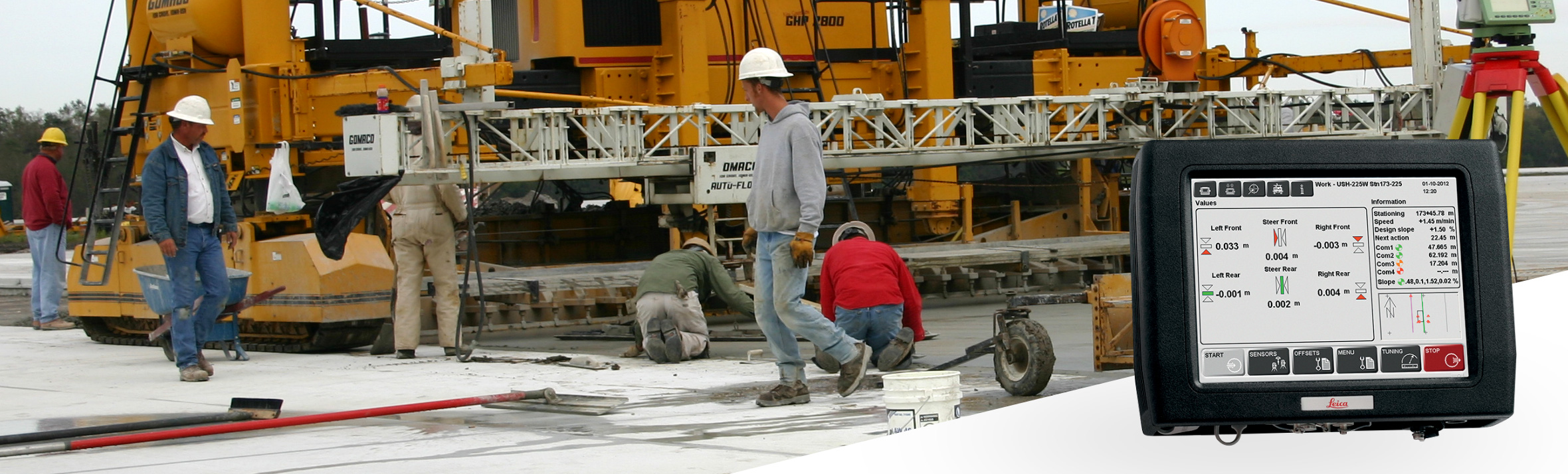 Leica PaveSmart 3D paving system