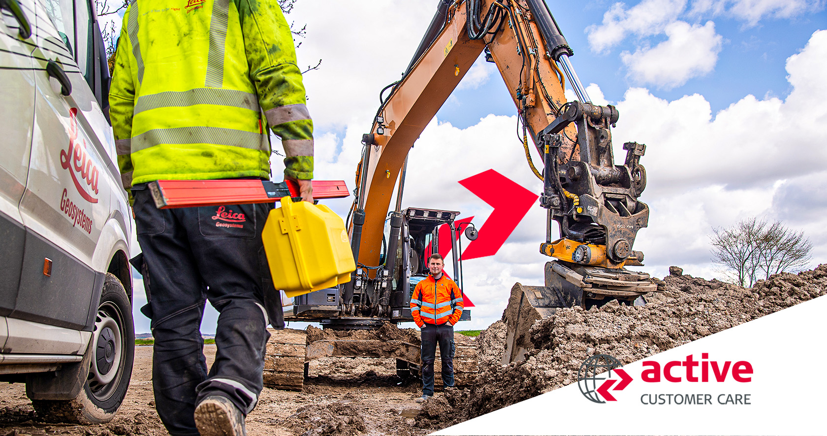 Active customer care packages for machine control from Leica Geosystems